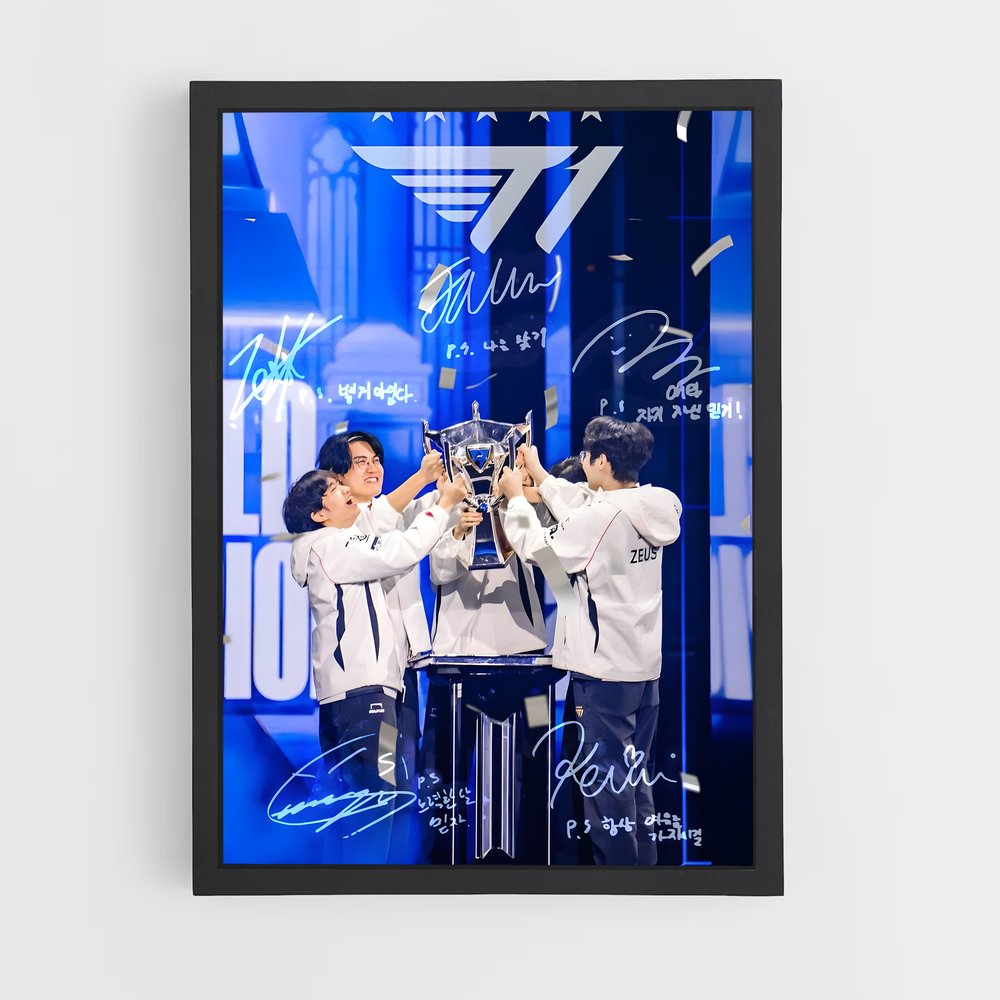 Poster Victoire Coréenne – affiche Esports (vue 2)