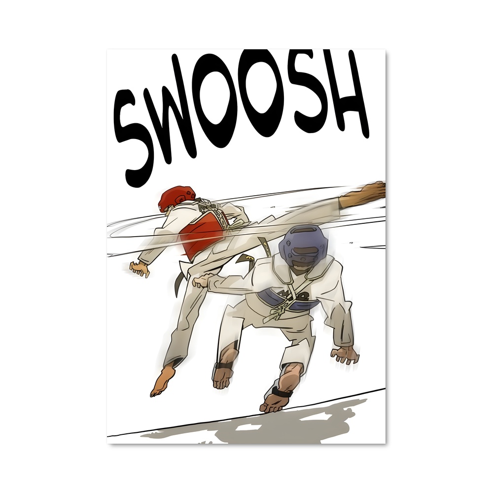Poster Danse des Combattants – affiche Taekwondo