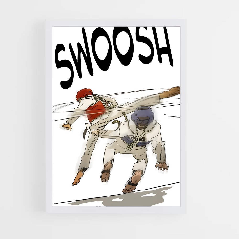 Poster Danse des Combattants – affiche Taekwondo (vue 3)