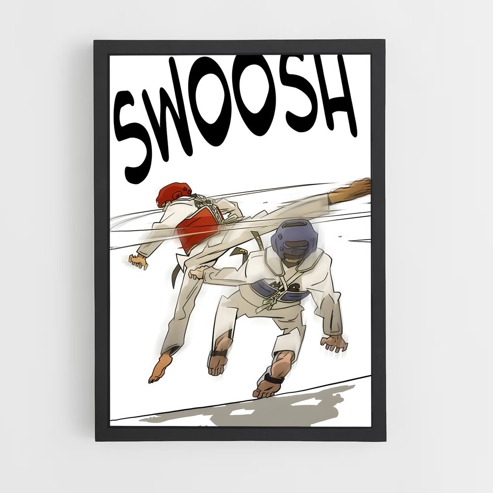 Poster Danse des Combattants – affiche Taekwondo (vue 2)