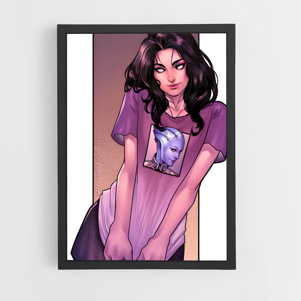 Poster Mystique en Violet – affiche Mass effect (vue 2)
