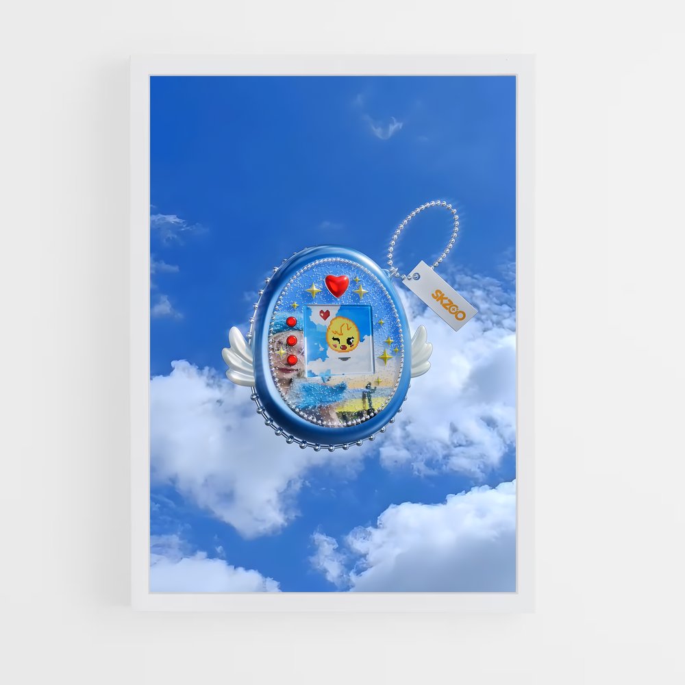 Poster L'Héroïque Ballon Bleu – affiche Tamagotchi (vue 3)