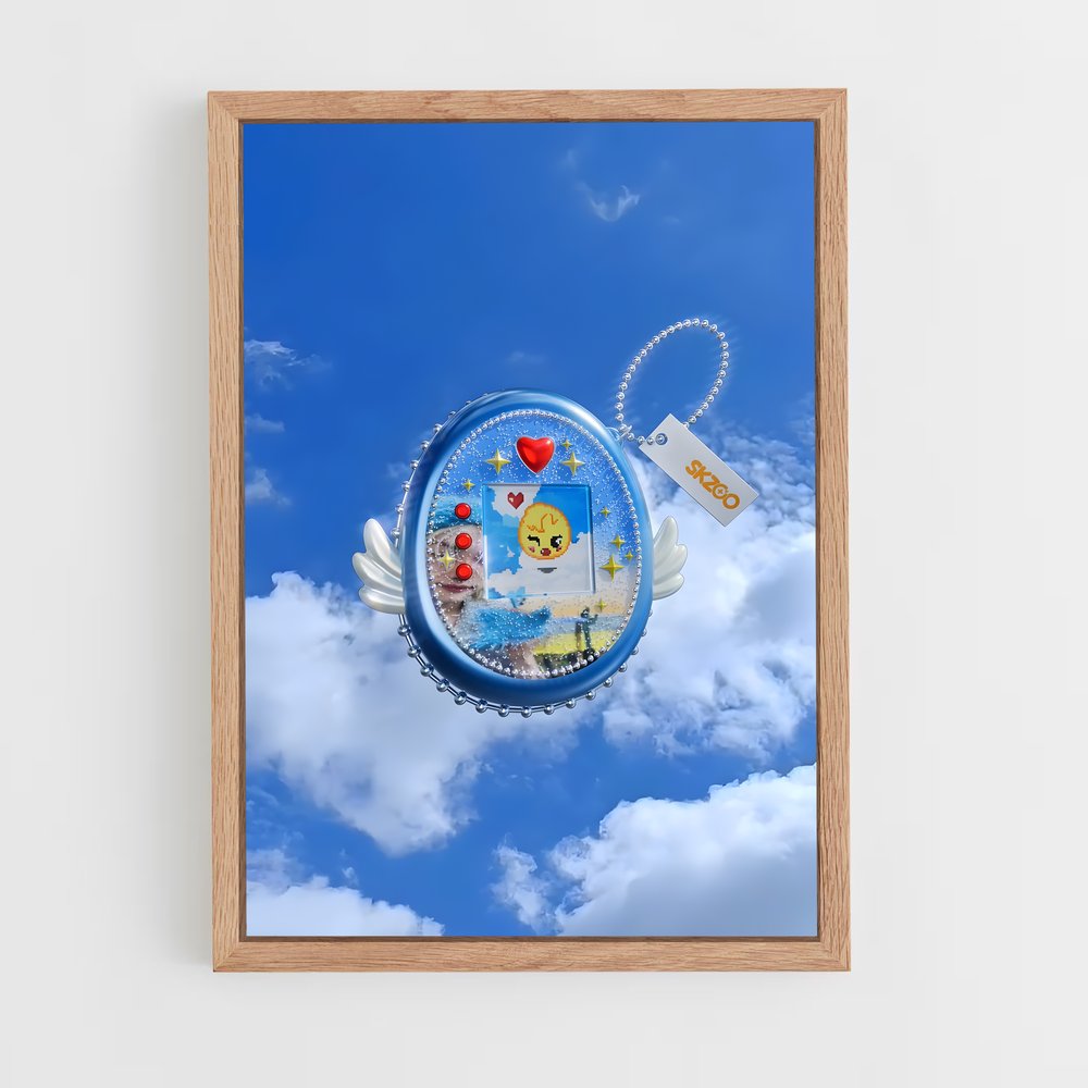 Poster L'Héroïque Ballon Bleu – affiche Tamagotchi (vue 4)