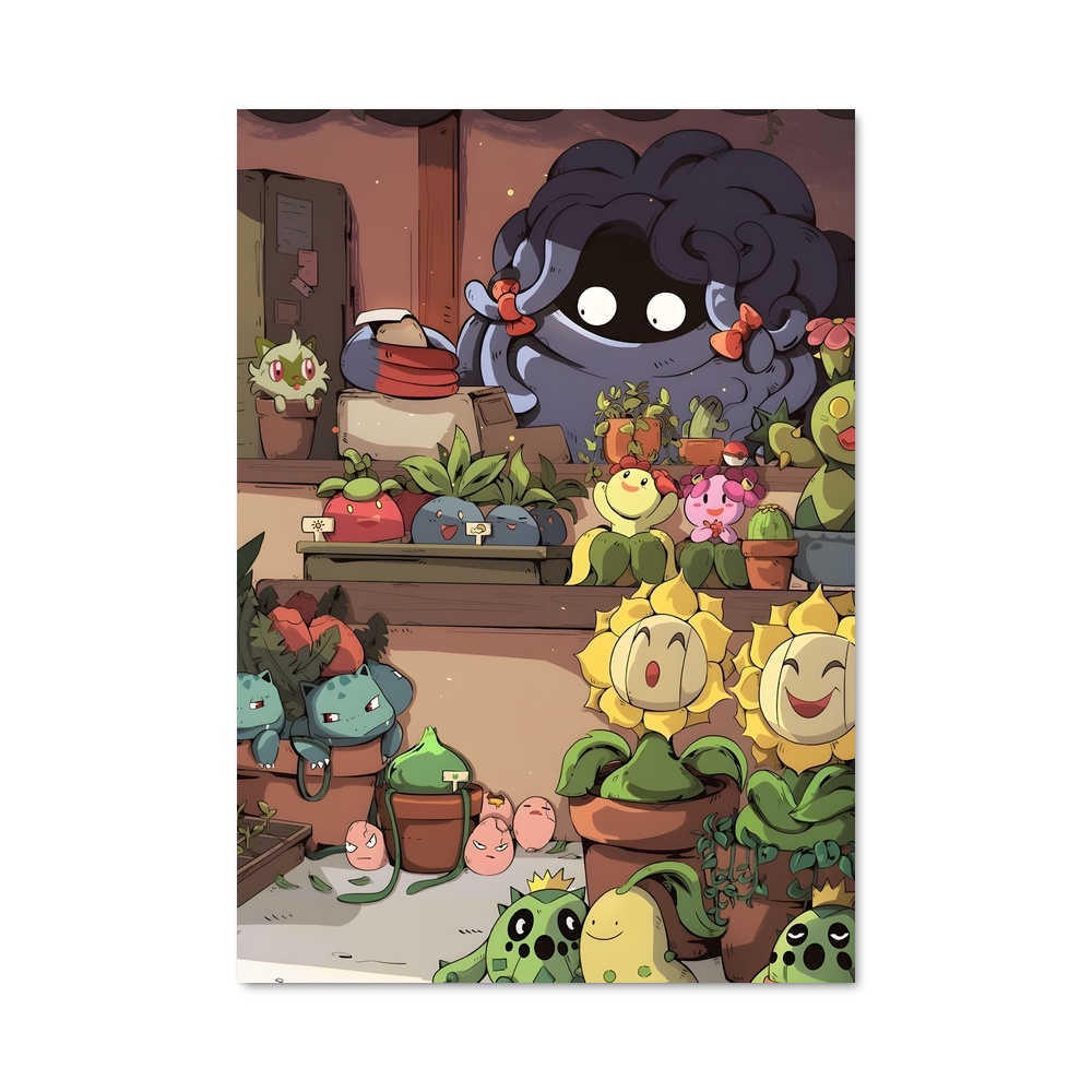 Poster Plantes en Guerre – affiche Pokemon