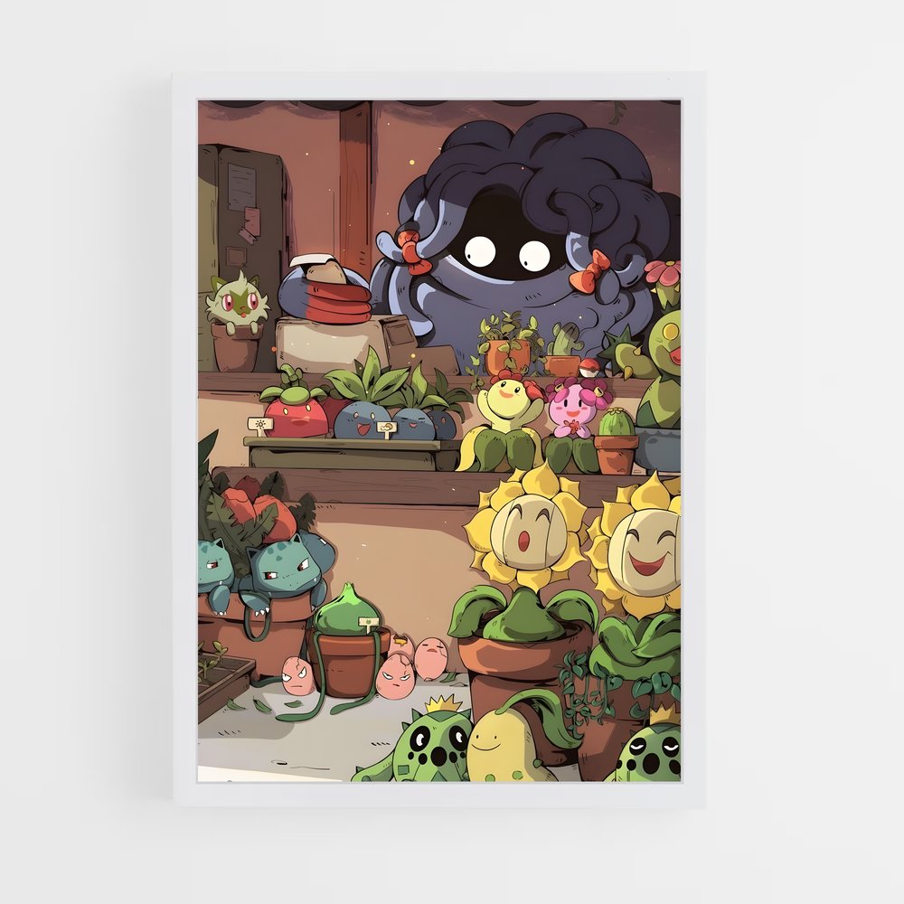 Poster Plantes en Guerre – affiche Pokemon (vue 3)
