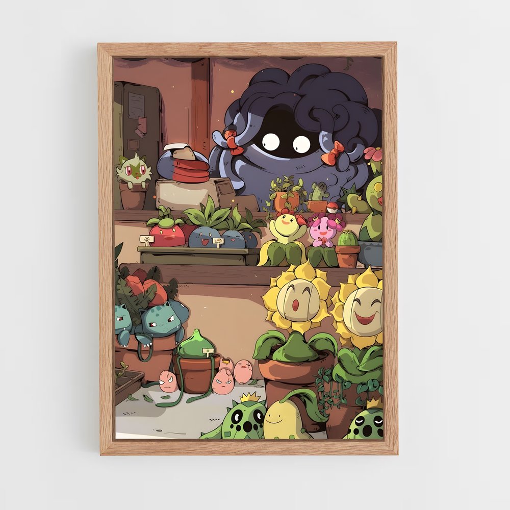 Poster Plantes en Guerre – affiche Pokemon (vue 4)