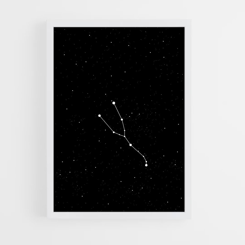 Poster Étoiles de Taureau – affiche Constellations (vue 3)