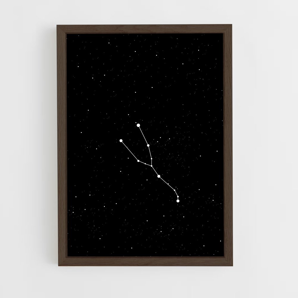Poster Étoiles de Taureau – affiche Constellations (vue 5)