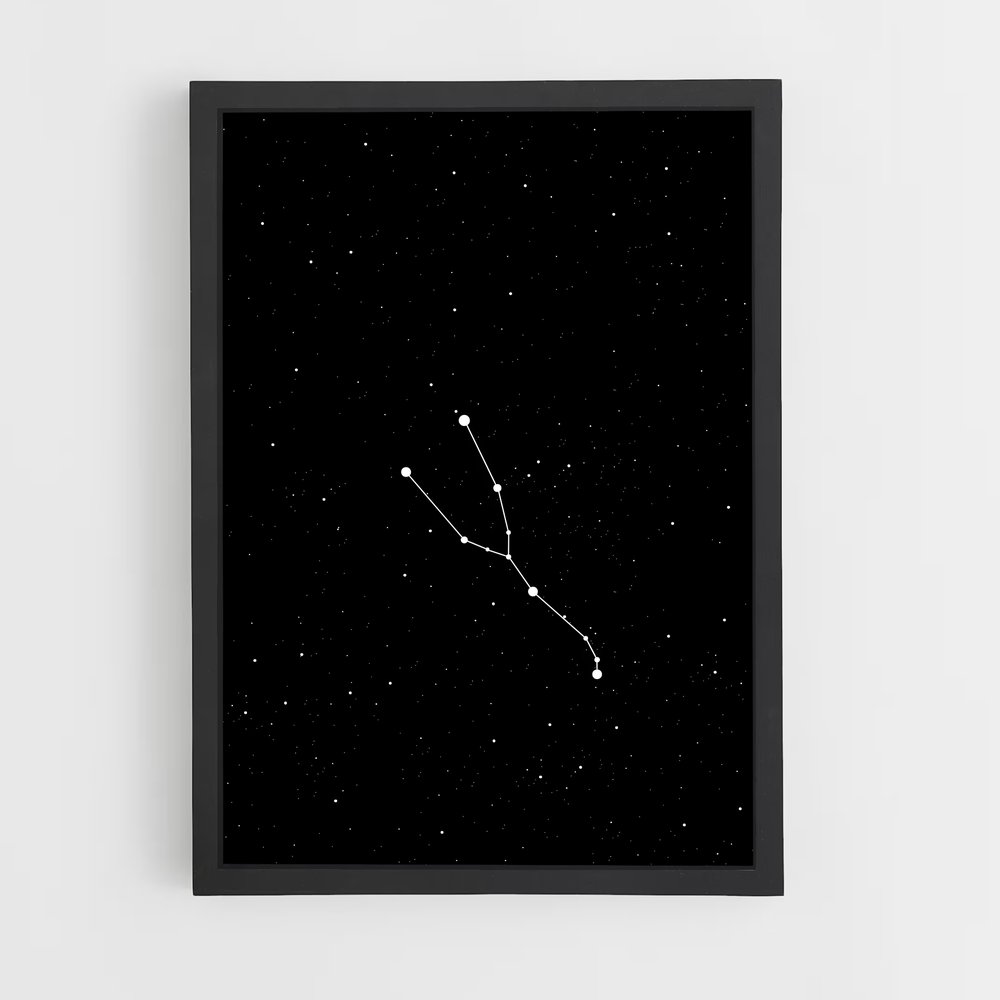 Poster Étoiles de Taureau – affiche Constellations (vue 2)