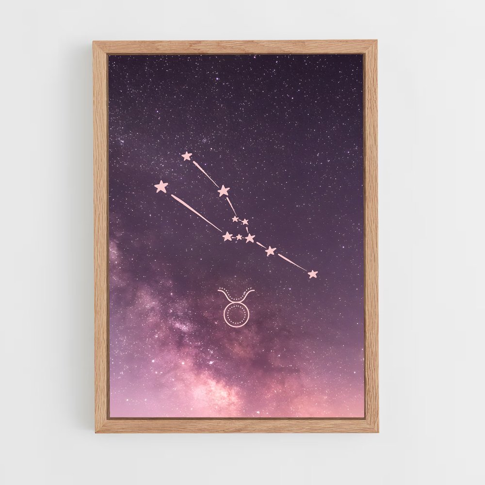 Poster Taureau Éclatant – affiche Constellations (vue 4)