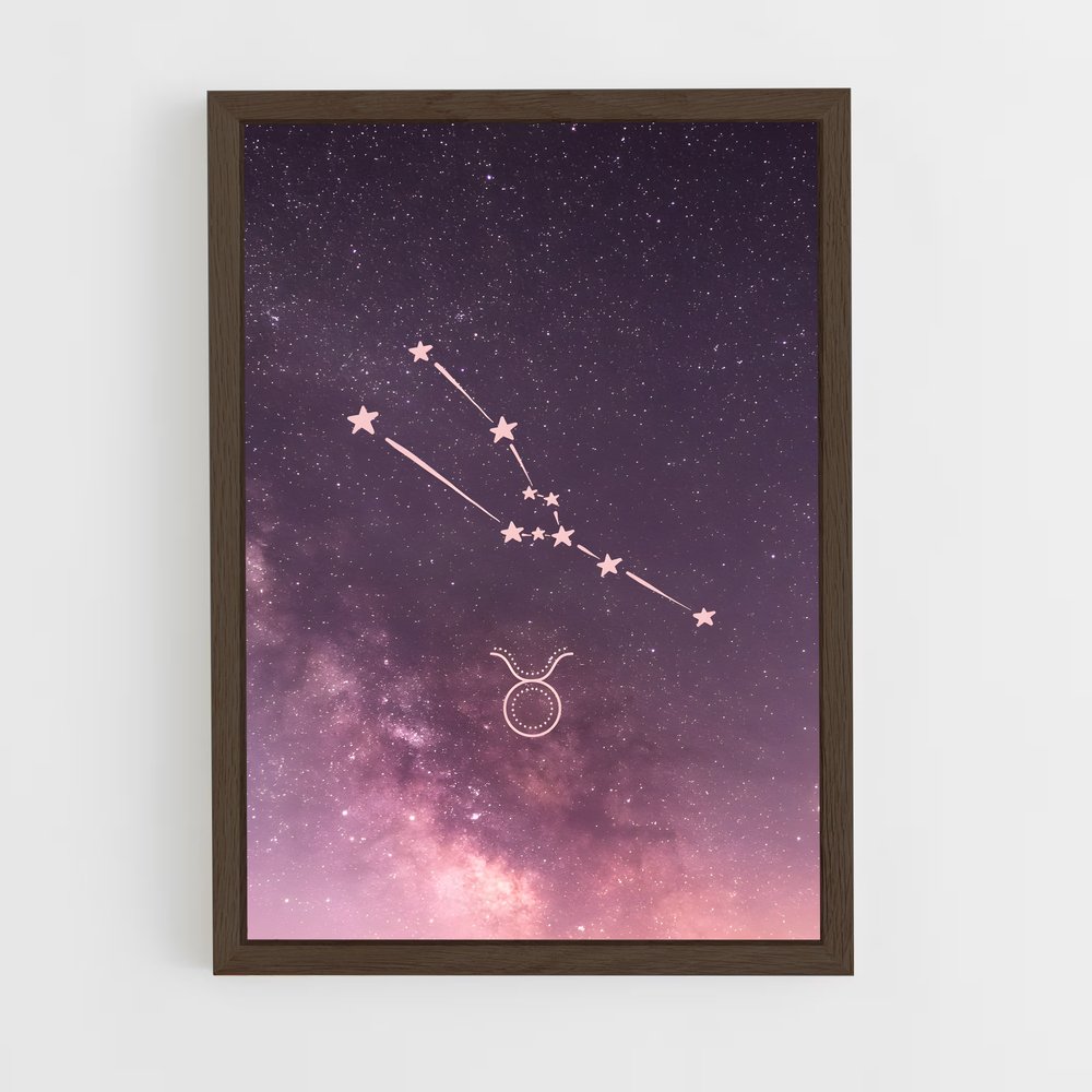 Poster Taureau Éclatant – affiche Constellations (vue 5)