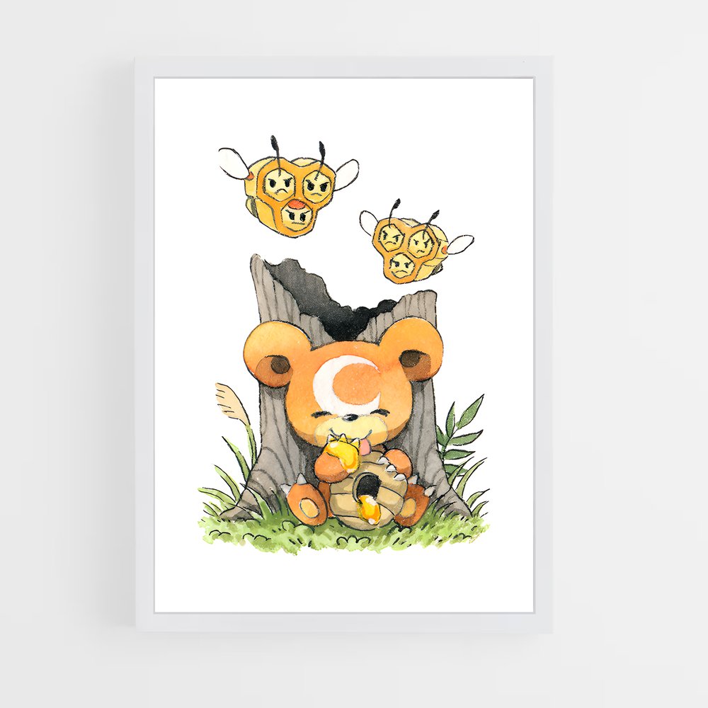 Poster Teddy Bear Buzz – affiche Pokemon (vue 3)