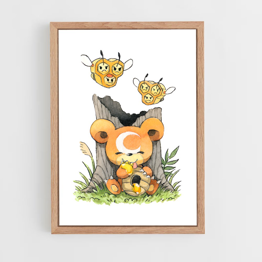 Poster Teddy Bear Buzz – affiche Pokemon (vue 4)