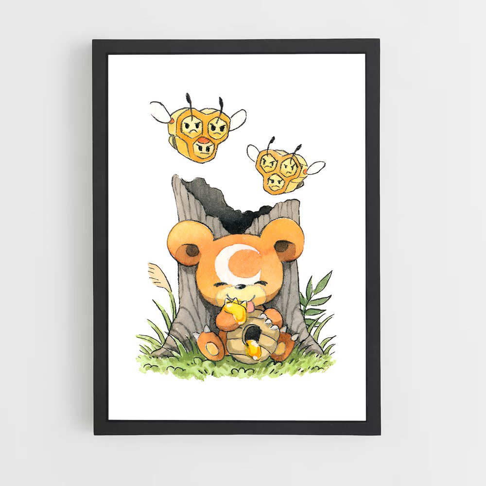 Poster Teddy Bear Buzz – affiche Pokemon (vue 2)