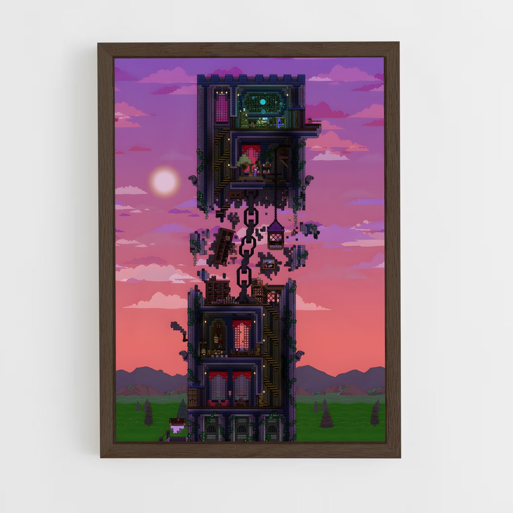 Poster L'Horloge de la Tour – affiche Terraria (vue 5)