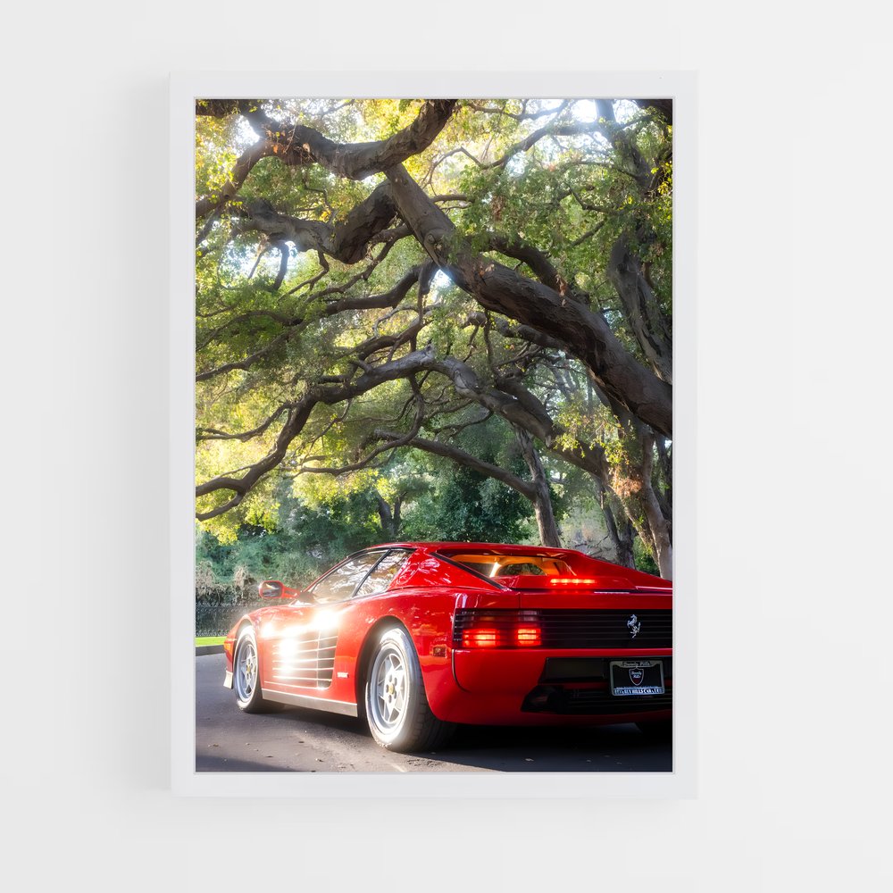 Poster Testarossa Dream – affiche Ferrari (vue 3)