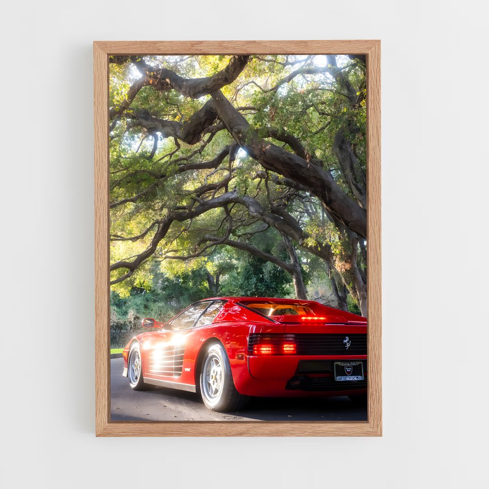 Poster Testarossa Dream – affiche Ferrari (vue 4)