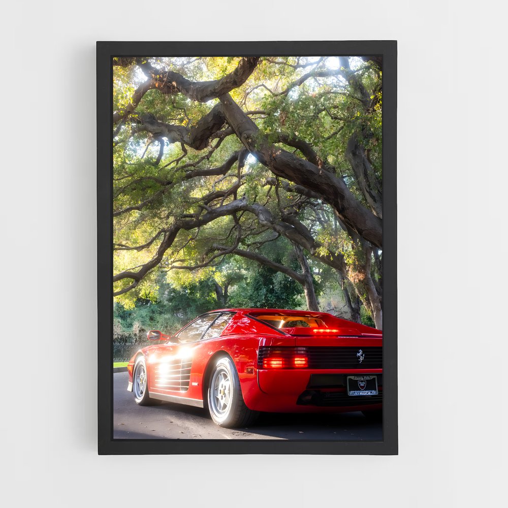 Poster Testarossa Dream – affiche Ferrari (vue 2)
