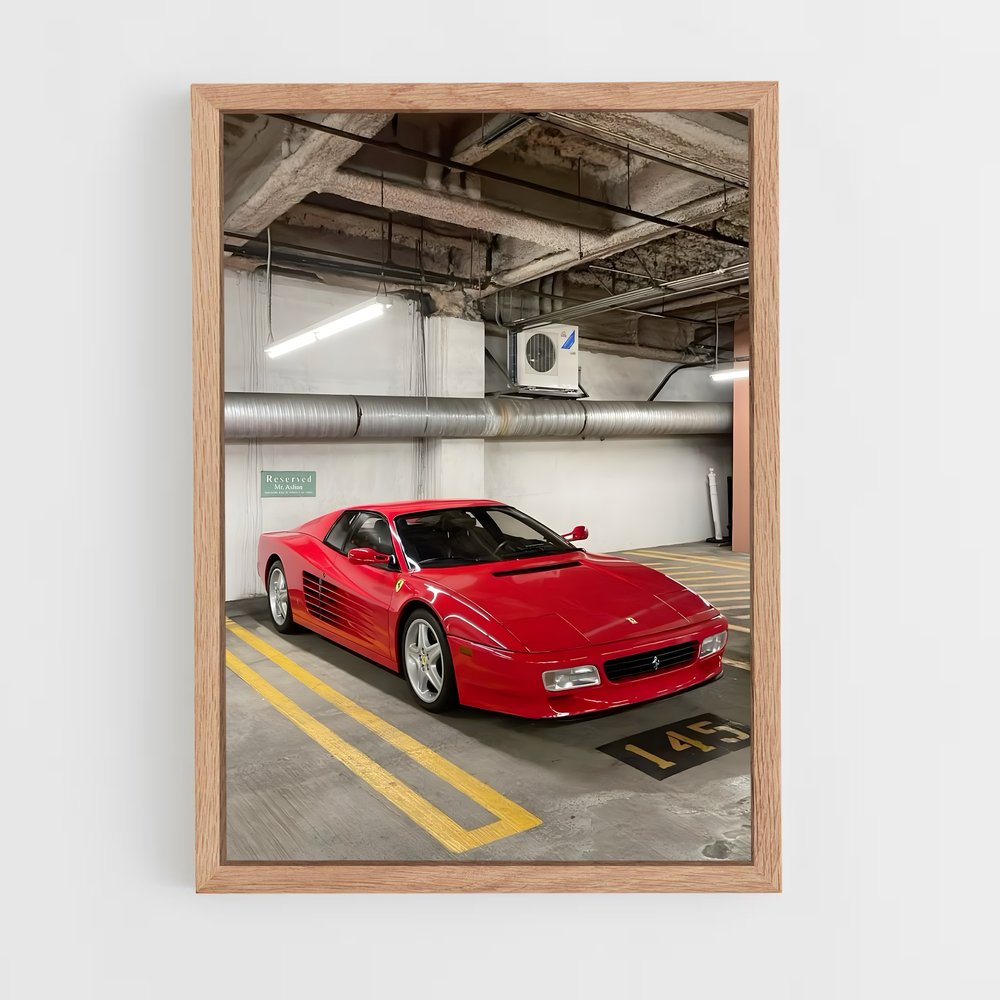 Poster Testarossa Rêves – affiche Ferrari (vue 4)