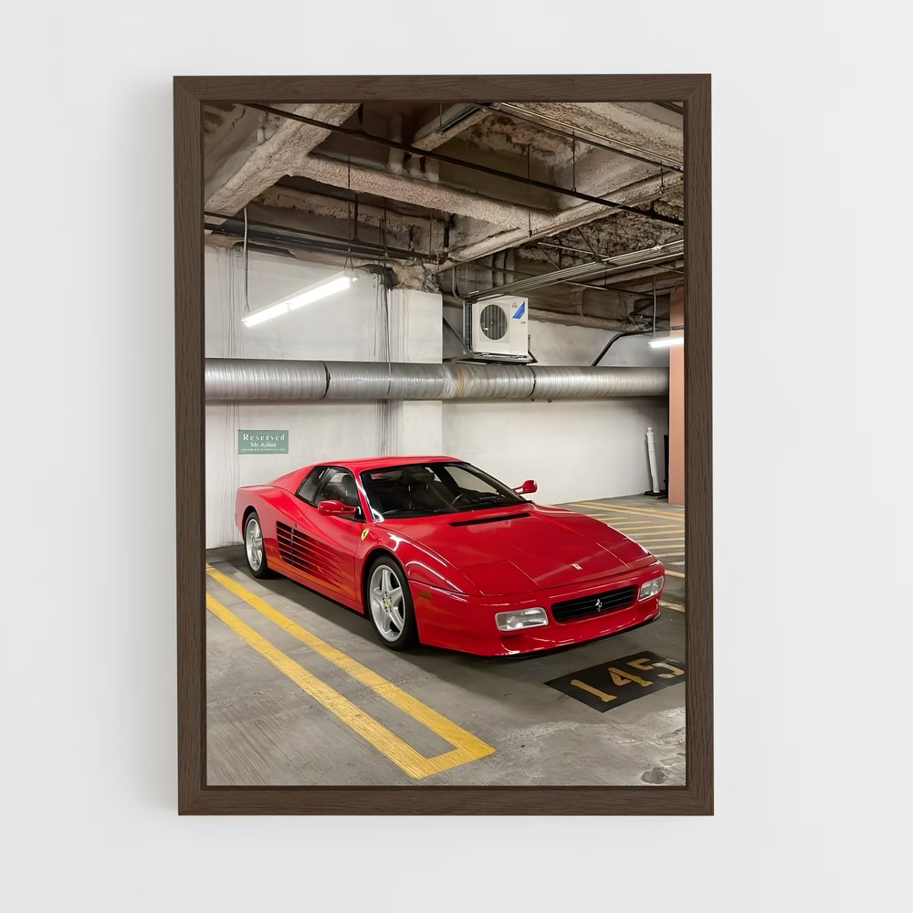 Poster Testarossa Rêves – affiche Ferrari (vue 5)