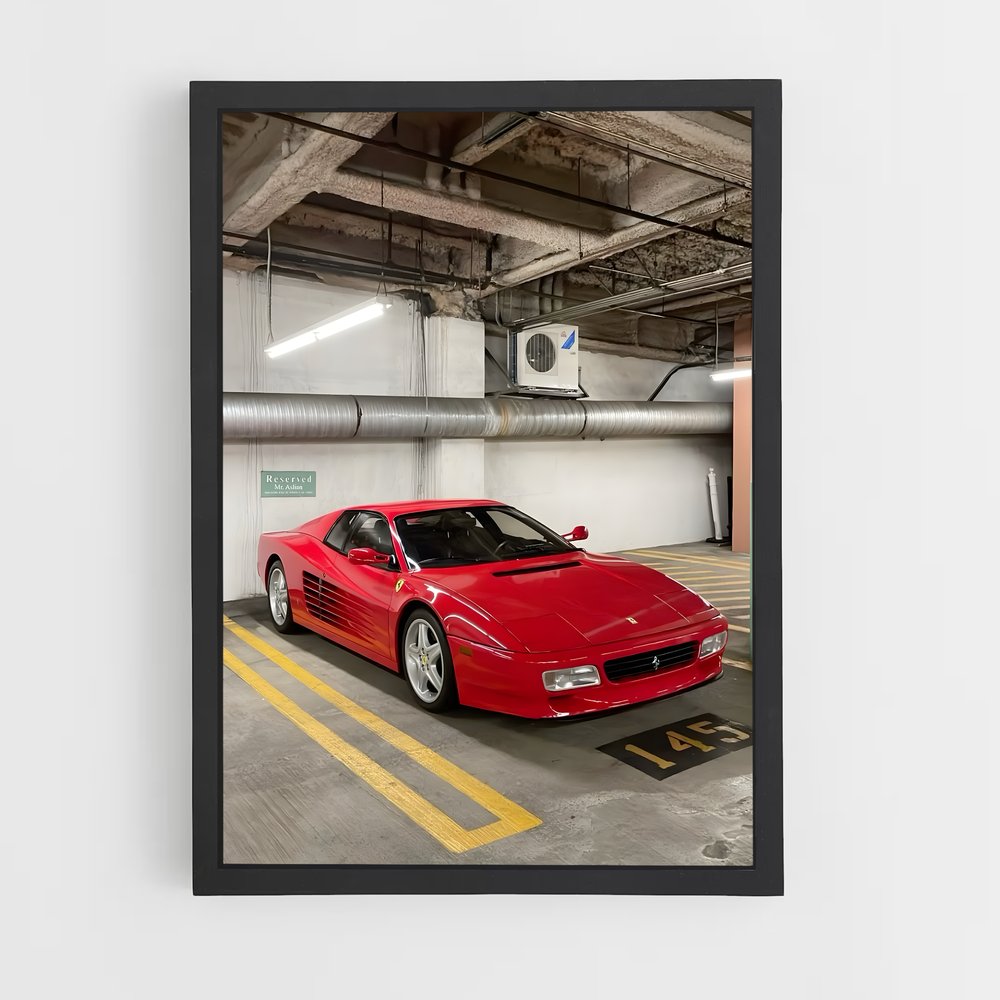 Poster Testarossa Rêves – affiche Ferrari (vue 2)