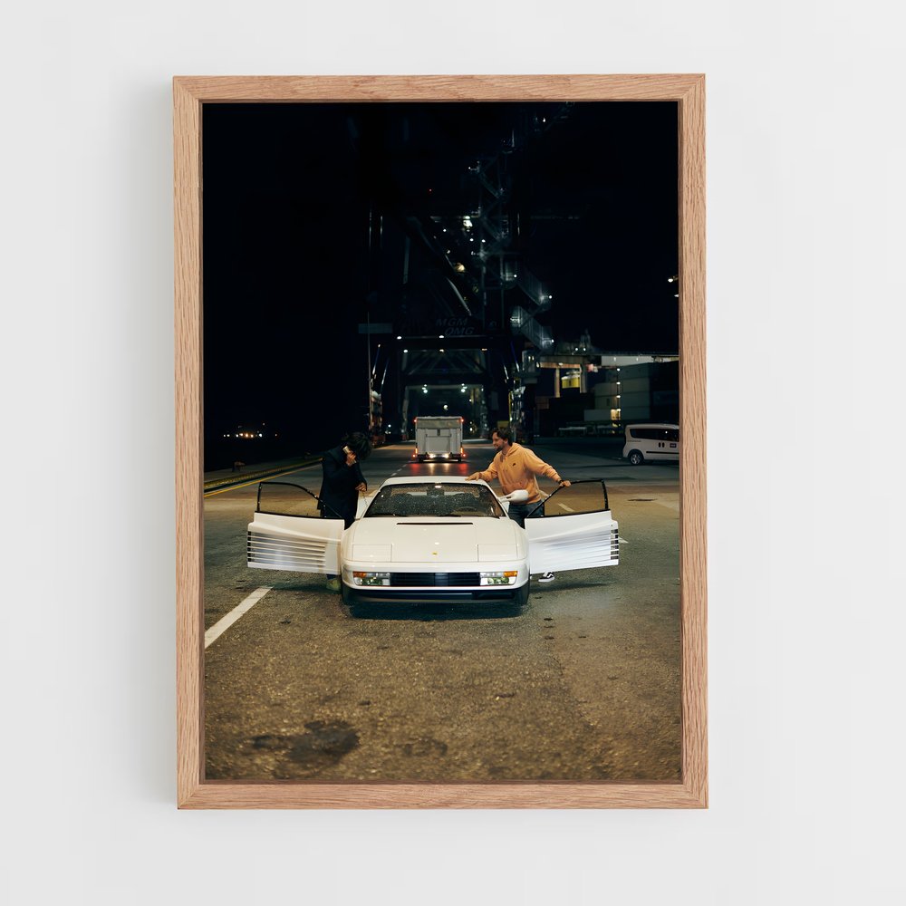 Poster Testarossa cœur – affiche Ferrari (vue 4)