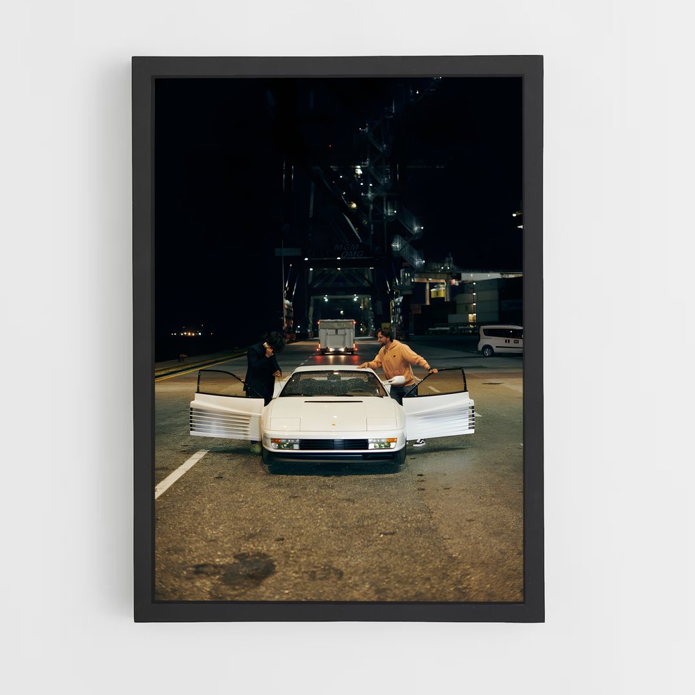 Poster Testarossa cœur – affiche Ferrari (vue 2)