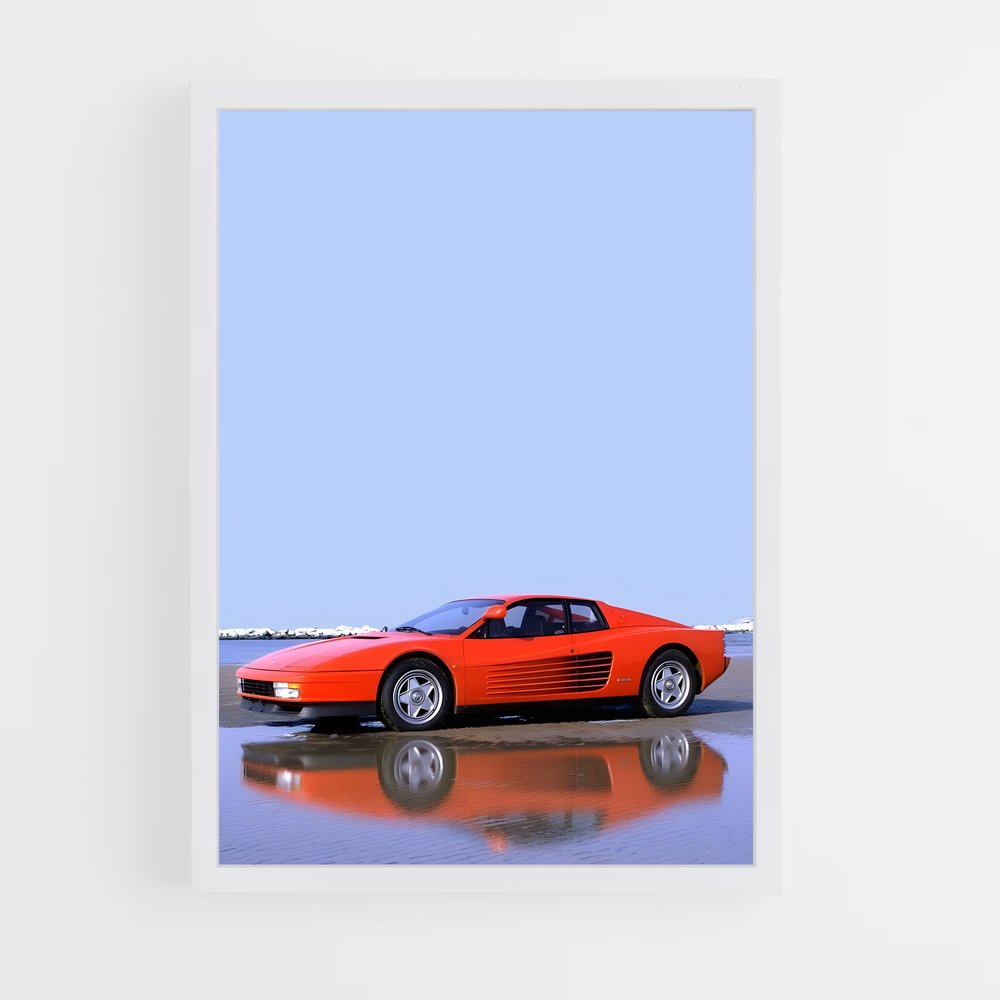 Poster Testarossa L'océan – affiche Ferrari (vue 3)
