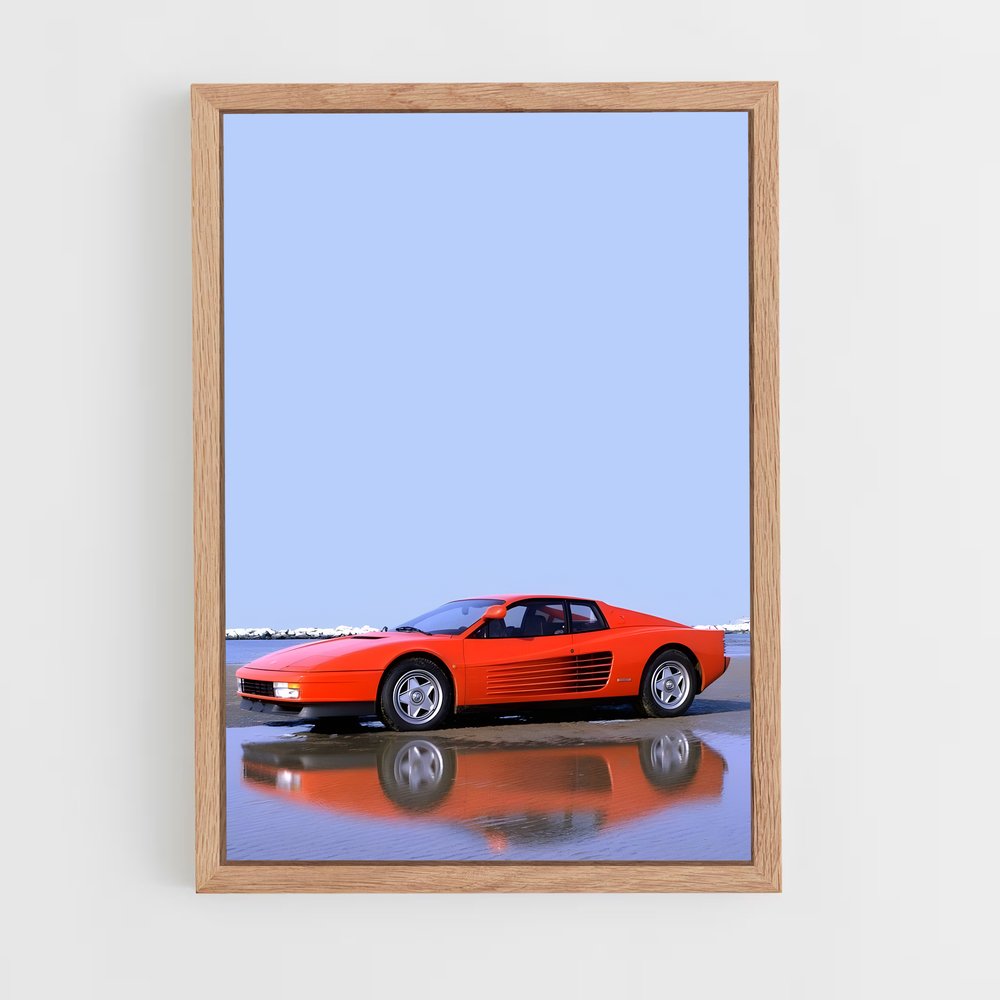 Poster Testarossa L'océan – affiche Ferrari (vue 4)