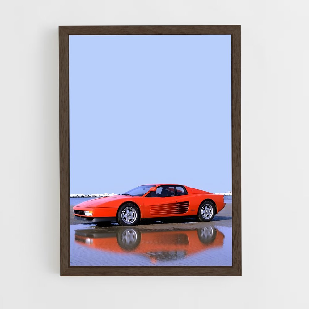 Poster Testarossa L'océan – affiche Ferrari (vue 5)