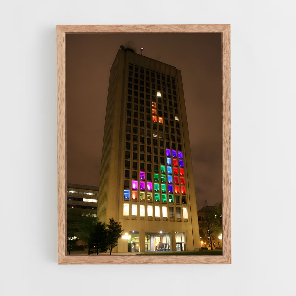 Poster Tetris City Lights (vue 4)