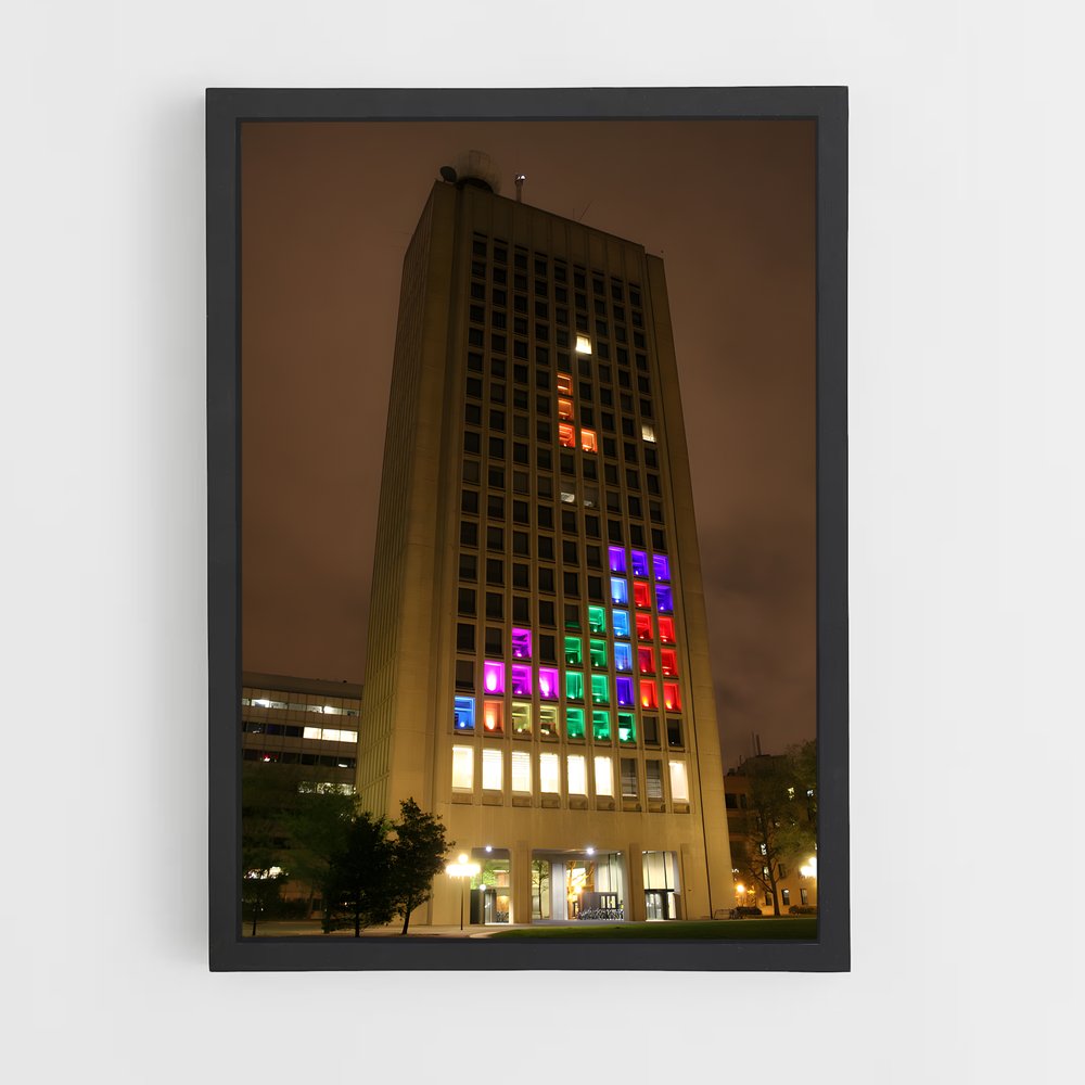 Poster Tetris City Lights (vue 2)