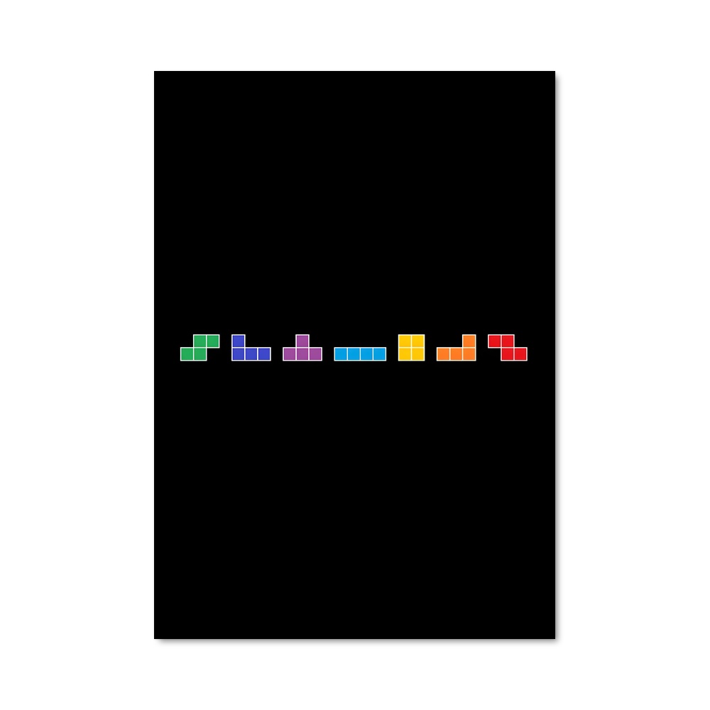 Poster Tetris Rainbow Line