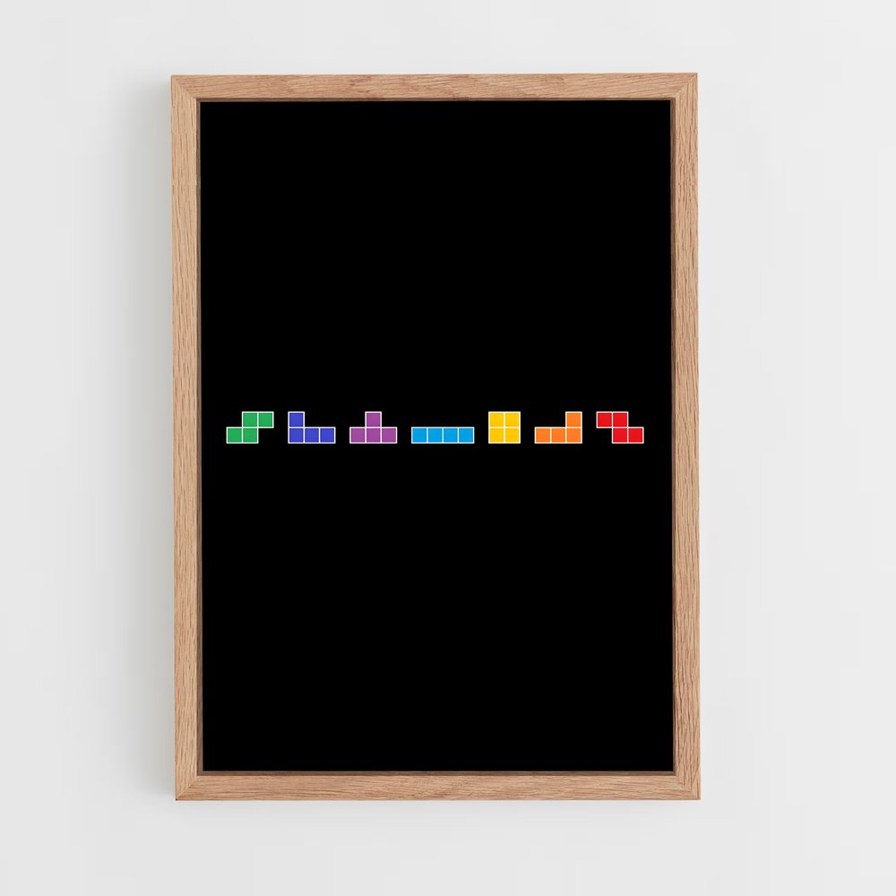 Poster Tetris Rainbow Line (vue 4)