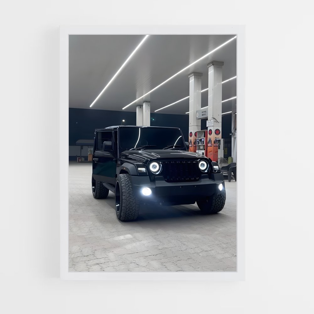 Poster Jeep Noir Éclat – affiche Mahindra (vue 3)