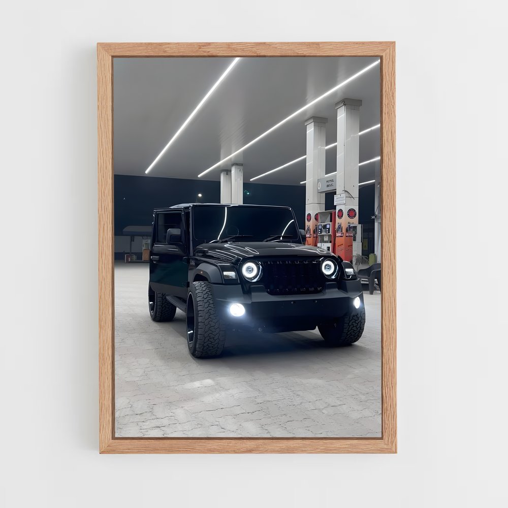 Poster Jeep Noir Éclat – affiche Mahindra (vue 4)