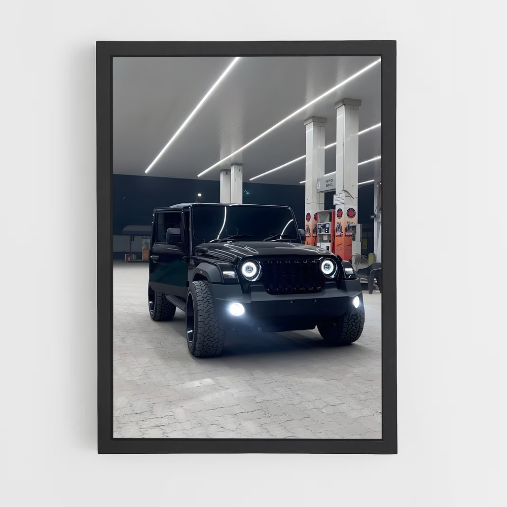 Poster Jeep Noir Éclat – affiche Mahindra (vue 2)