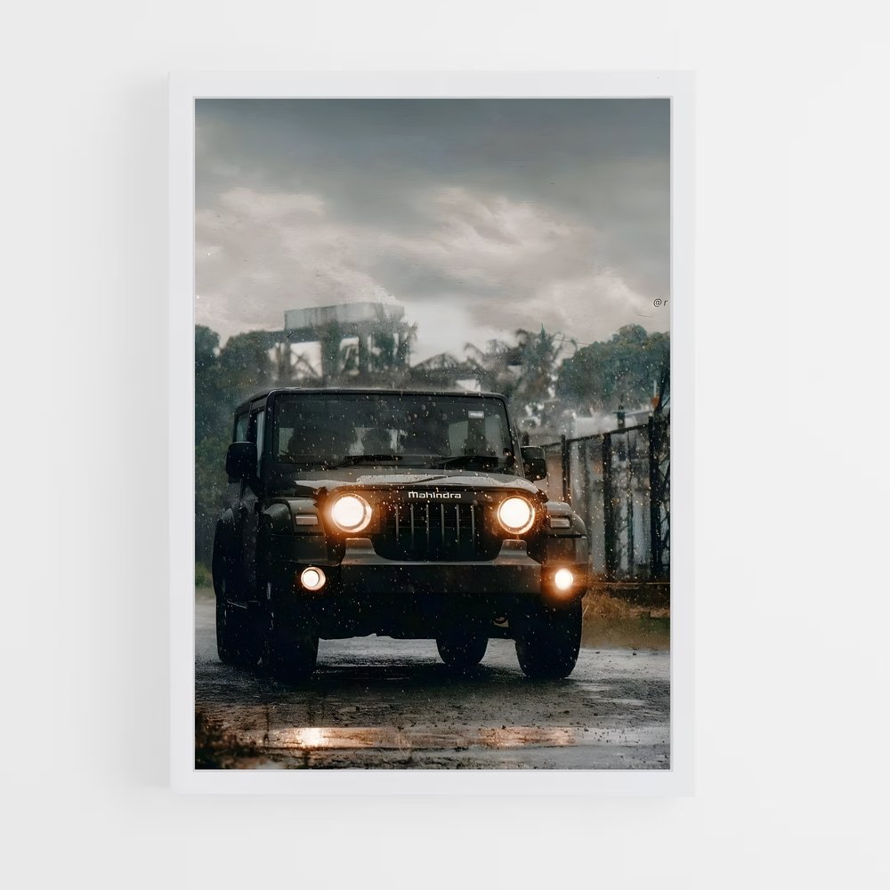 Poster Thar terrain – affiche Mahindra (vue 3)