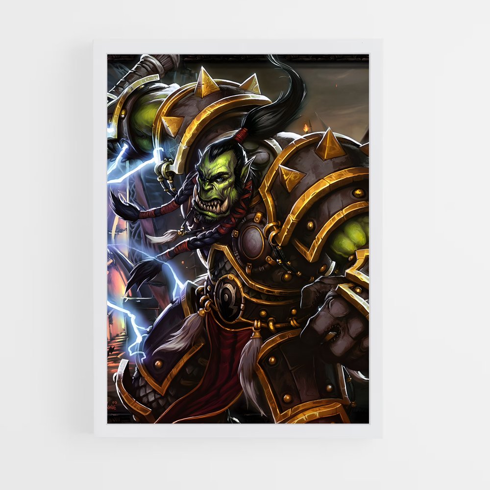 Poster Thrall, Maître des Guerres – affiche World of Warcraft (vue 3)