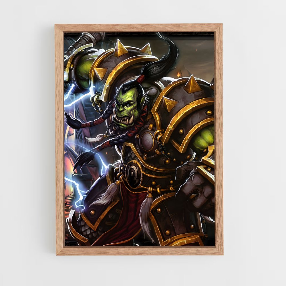Poster Thrall, Maître des Guerres – affiche World of Warcraft (vue 4)