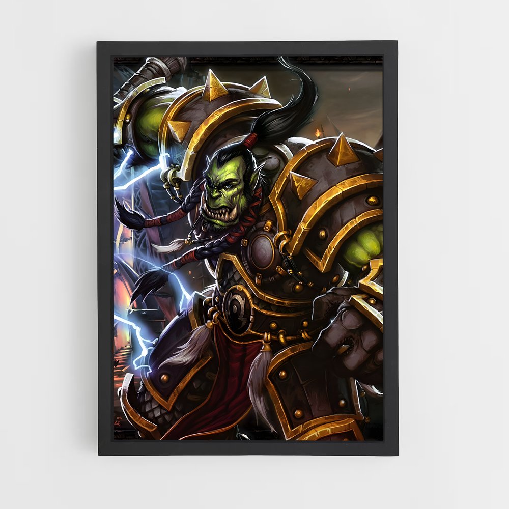Poster Thrall, Maître des Guerres – affiche World of Warcraft (vue 2)
