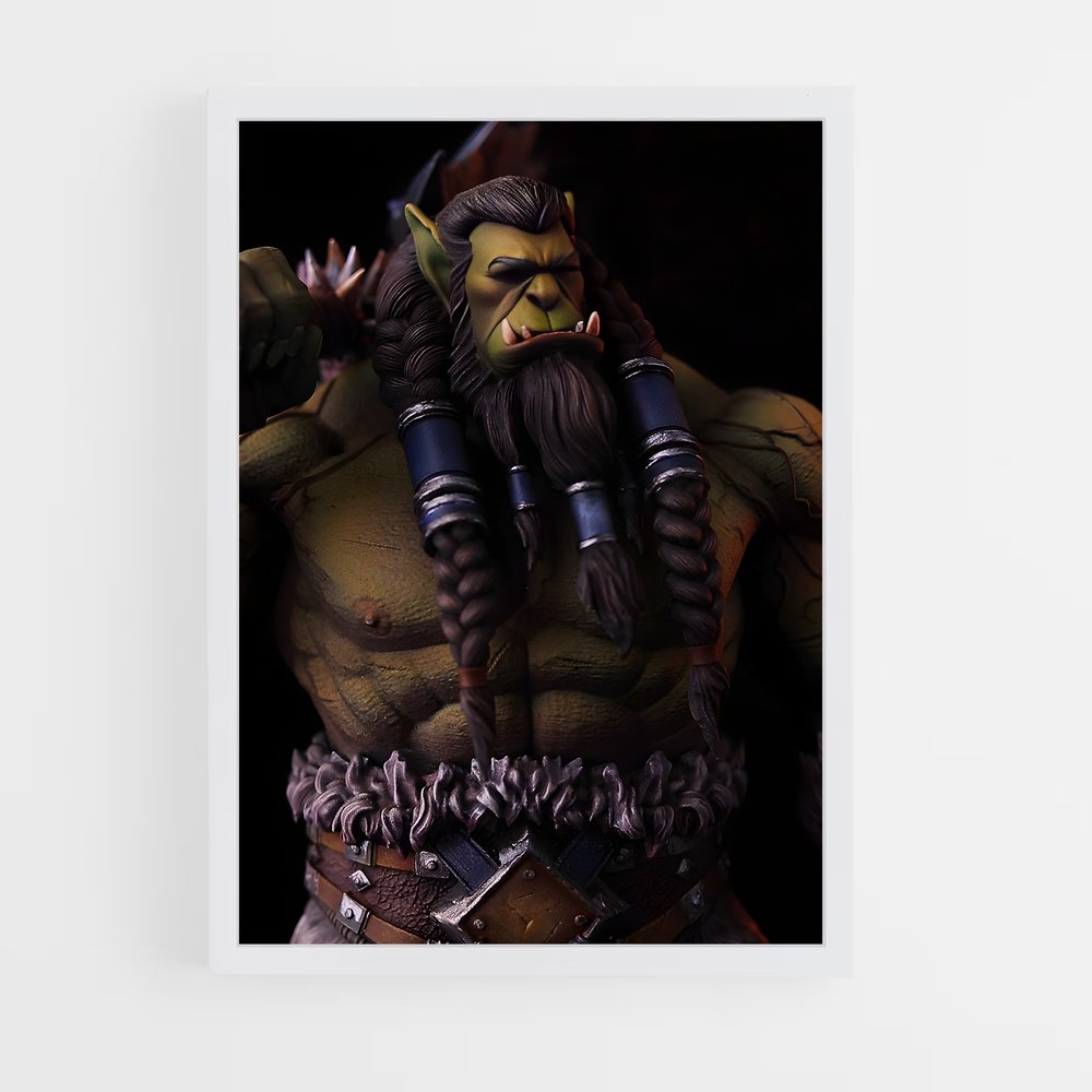Poster Barbe en Folie – affiche World of Warcraft (vue 3)