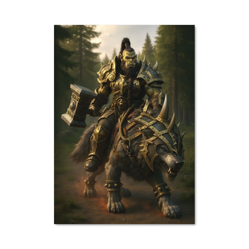 Poster Le Chevalier Épique – affiche World of Warcraft