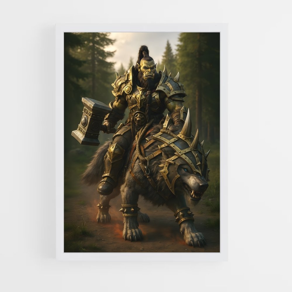 Poster Le Chevalier Épique – affiche World of Warcraft (vue 3)