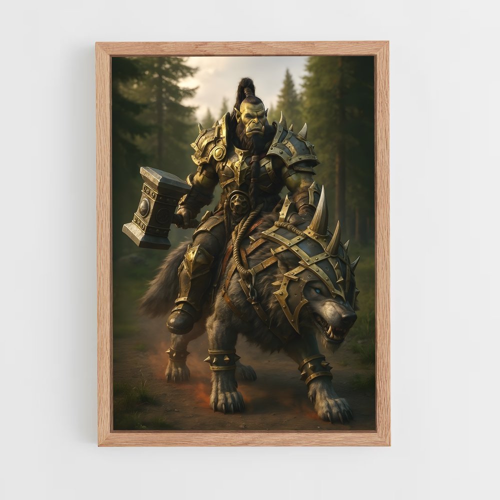 Poster Le Chevalier Épique – affiche World of Warcraft (vue 4)