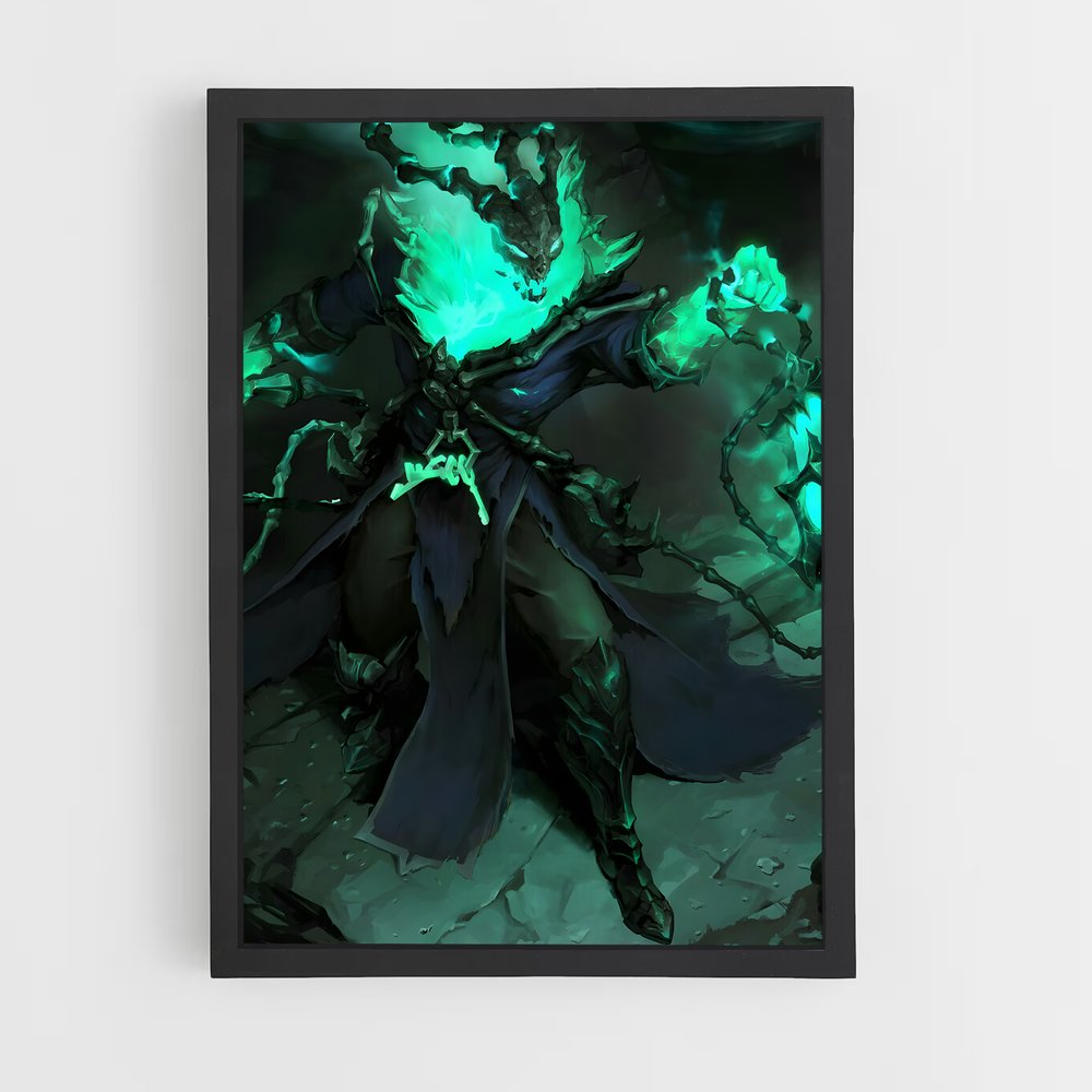 Poster L'Ombre Éclatante – affiche League Of Legends (vue 2)