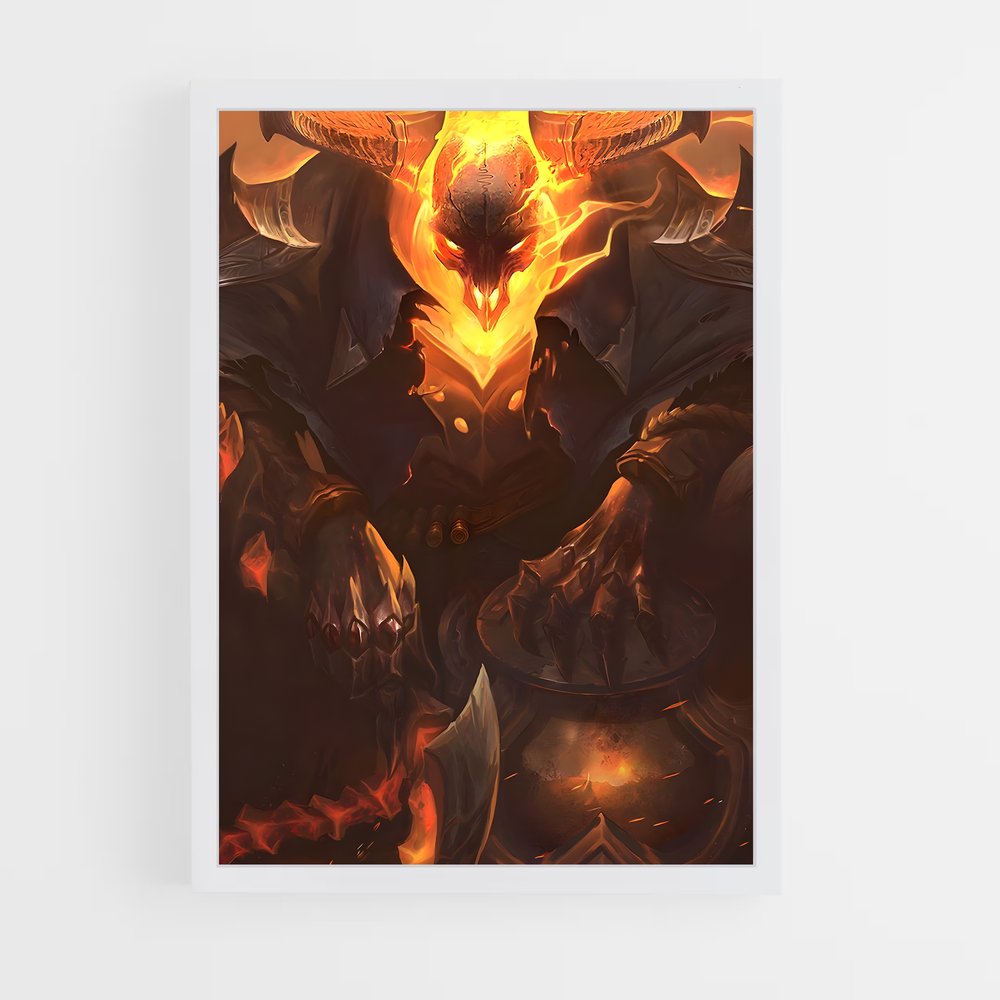 Poster Infernal Wings – affiche League Of Legends (vue 3)