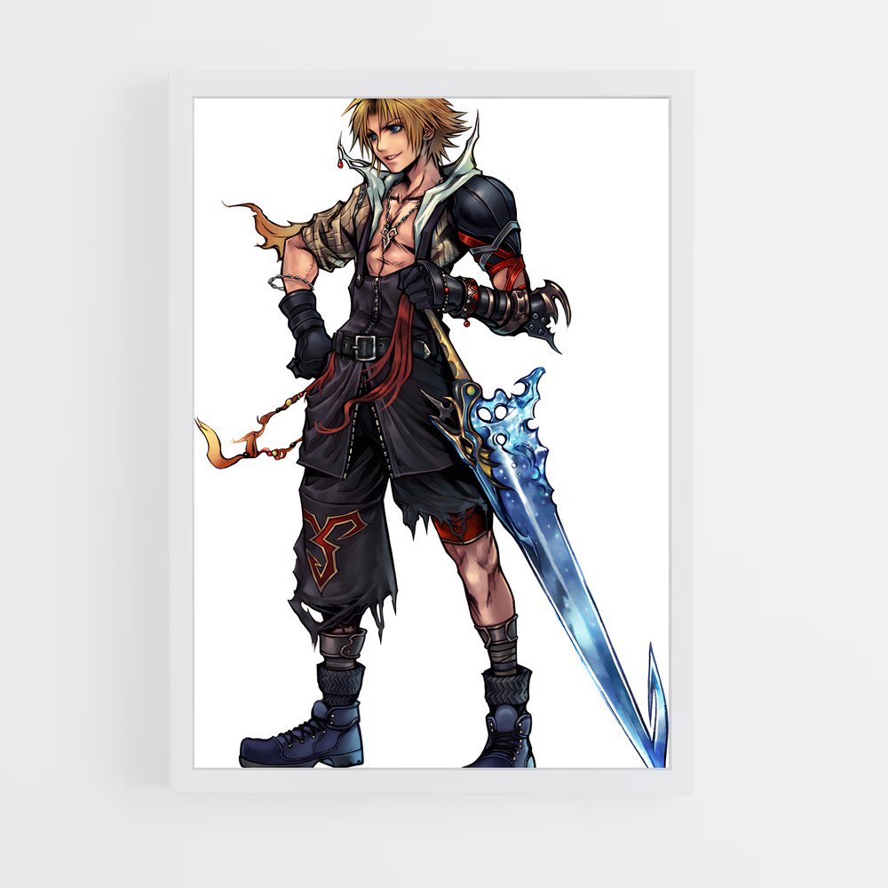 Poster Tidus Partez – affiche Final Fantasy (vue 3)