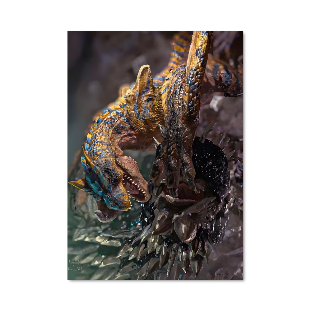 Poster Draconique Éveil – affiche Monster Hunter