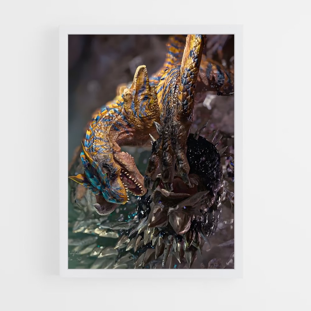 Poster Draconique Éveil – affiche Monster Hunter (vue 3)